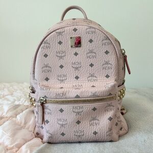 MCM backpack in baby pink